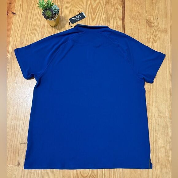 NWT RHONE Delta Pique Polo Self Cooling Navy Blue Men’s XXL Performance Golf (1) - Picture 9 of 9